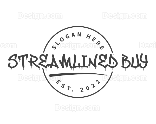 Graffiti Streetwear Wordmark Logo