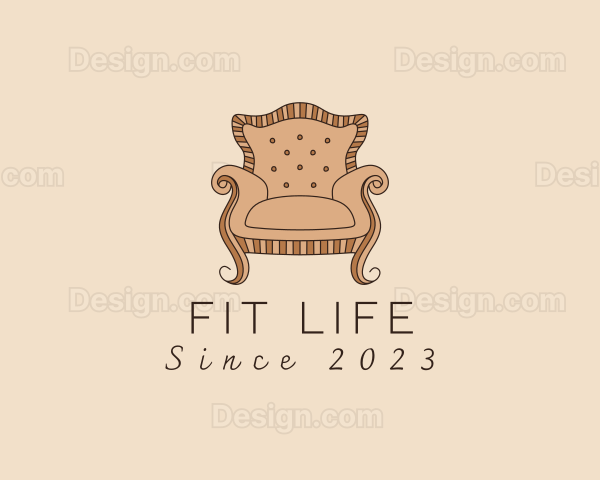 Simple Armchair Furniture Logo