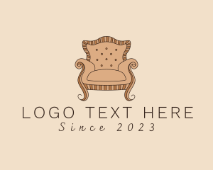 Simple Armchair Furniture logo design