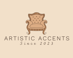 Simple Armchair Furniture logo design