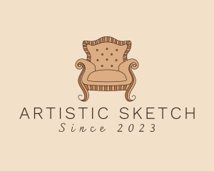 Simple Armchair Furniture logo design