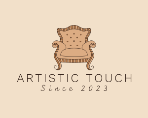 Simple Armchair Furniture logo design