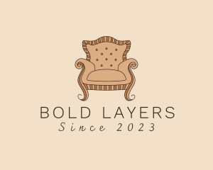 Simple Armchair Furniture logo design