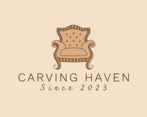 Simple Armchair Furniture logo design