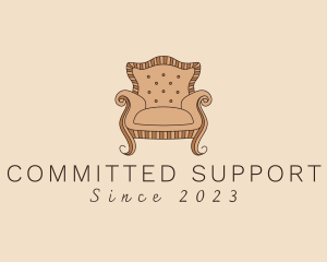 Simple Armchair Furniture logo design