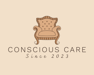 Simple Armchair Furniture logo design