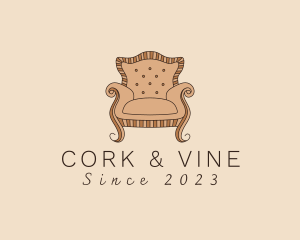 Simple Armchair Furniture logo design