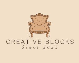 Simple Armchair Furniture logo design