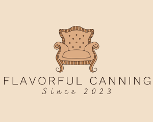 Simple Armchair Furniture logo design