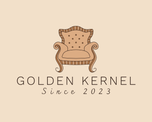 Simple Armchair Furniture logo design