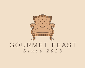 Simple Armchair Furniture logo design