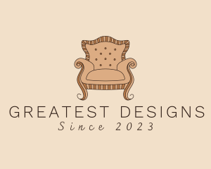 Simple Armchair Furniture logo design