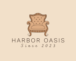 Simple Armchair Furniture logo design