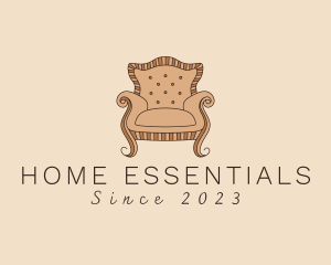 Simple Armchair Furniture logo design