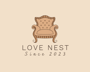 Simple Armchair Furniture logo design