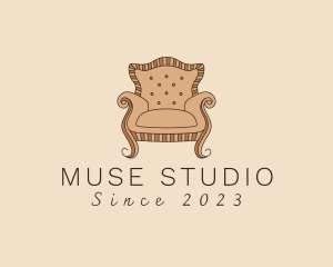 Simple Armchair Furniture logo design