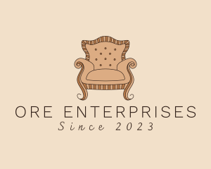 Simple Armchair Furniture logo design