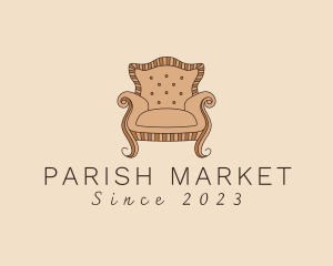 Simple Armchair Furniture logo design