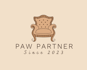 Simple Armchair Furniture logo design