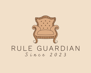 Simple Armchair Furniture logo design