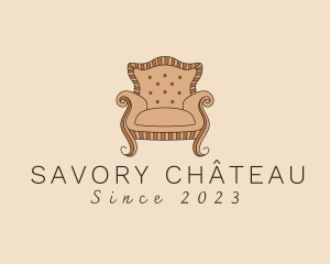 Simple Armchair Furniture logo design