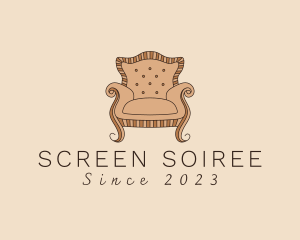 Simple Armchair Furniture logo design