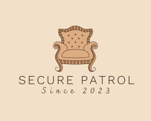 Simple Armchair Furniture logo design