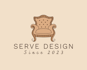 Simple Armchair Furniture logo design