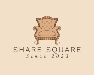 Simple Armchair Furniture logo design