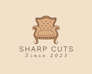 Simple Armchair Furniture logo design