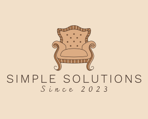 Simple Armchair Furniture logo design