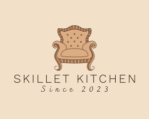 Simple Armchair Furniture logo design