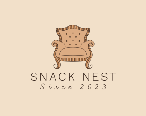 Simple Armchair Furniture logo design