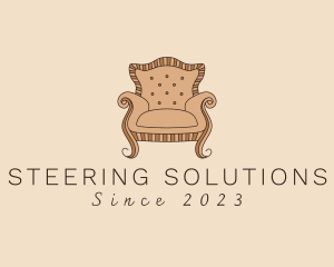 Simple Armchair Furniture logo design