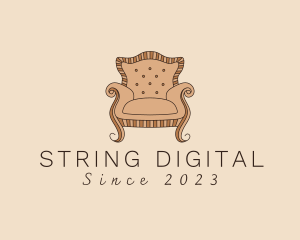 Simple Armchair Furniture logo design