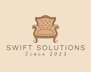 Simple Armchair Furniture logo design