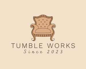 Simple Armchair Furniture logo design