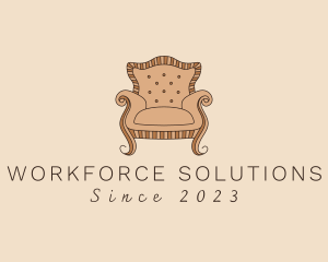 Simple Armchair Furniture logo design