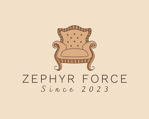 Simple Armchair Furniture logo design