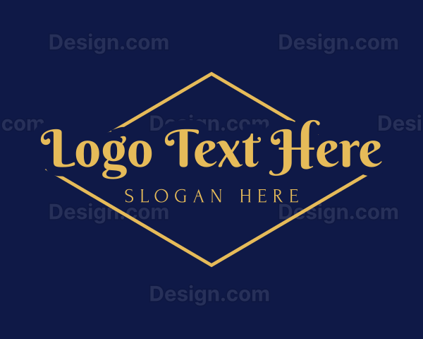 Elegant Gold Diamond Logo