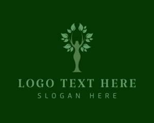 Vegan Woman Tree logo