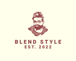 Beard Man Style Fashion logo design