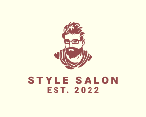 Beard Man Style Fashion logo design