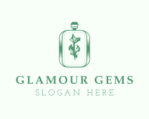 Flask Perfume Bottle logo design