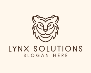 Wild Lynx Animal logo