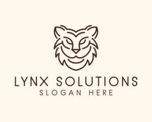 Wild Lynx Animal logo design