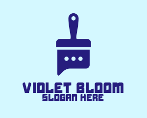 Violet Chat Brush logo