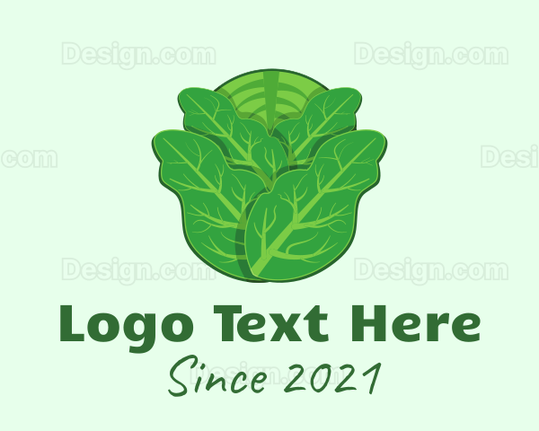 Green Leafy Cabbage Logo