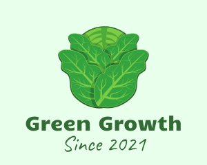 Green Leafy Cabbage logo design