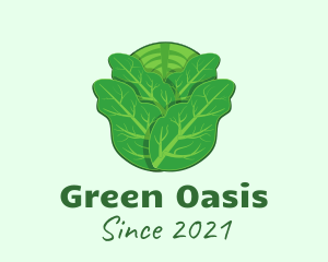 Green Leafy Cabbage logo design